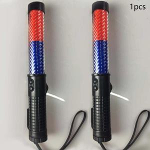 공항 보안 주차를위한 끈이있는 30cm 교통 통제 스틱 고휘도 신호등 바 신호 막대 경고 스틱