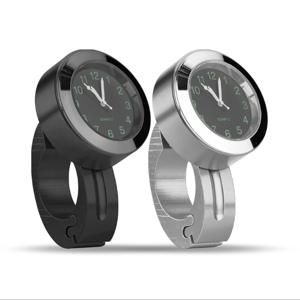 KEBIDUMEI 오토바이 자전거 방수 22-25mm 핸들 바 시계 야간 투시경 라이트 오토바이 핸들 바 마운트 시계 시계