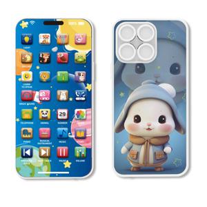 아기 전화 음악 장난감 다기능 사운드 기계 어린이 유아 USB 충전 조기 학습 교육 휴대 전화 선물