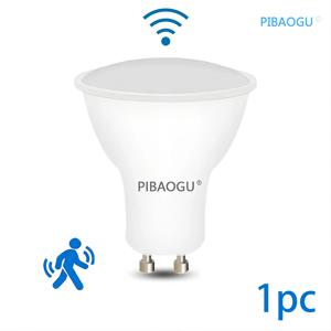 1PC LED 전구 GU10 PIR 모션 센서 야간 조명 3W 6W 9W 12W 차가운 흰색 따뜻한 흰색 실내 홈 계단 차고 복도 산책로