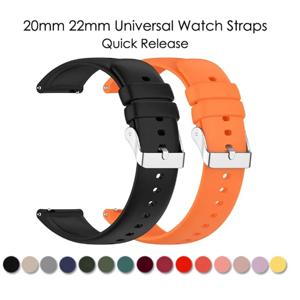 뜨거운 판매 20MM 22MM 실리콘 시계 스트랩 20/22mm 범용 시계 밴드 손목 시계 밴드 P22 Smartwatch 및 기타 시계 팔찌