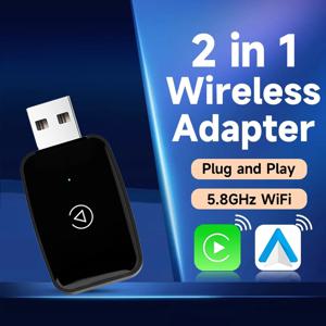 아우디 메르세데스 볼보 폭스바겐 지원을 위한 미니 CarPlay 박스 블루투스 무선 안드로이드 자동 연결 충전 Siri IOS15