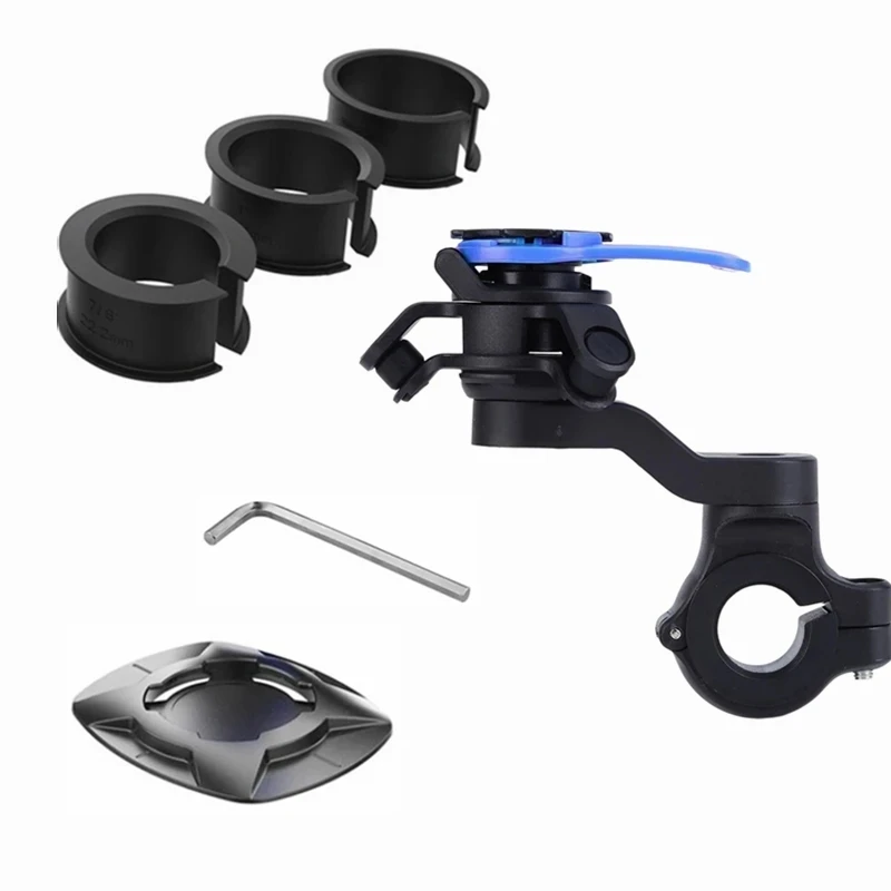 오토바이 전화 홀더 충격 흡수기 자전거 전화 브래킷 진동 댐퍼 자동 잠금 손떨림 방지 자전거 핸들 줄기 홀더