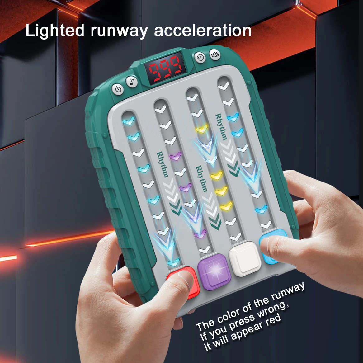 게임 콘솔 압축 해제 음악 운동 반사 해제 음악 어린이 퍼즐 음악 패스 두뇌 사고 훈련 장난감