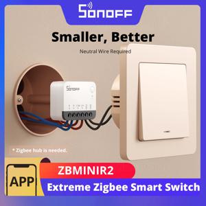 SONOFF ZBMINIR2 Extreme Zigbee 스마트 스위치 분리 릴레이 외부 스위치 eWeLink 지원을 통한 원격 제어 ZBBridge-U 게이트웨이