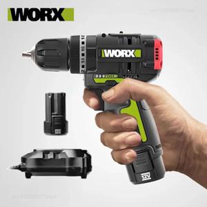 WORX WU130X 무선 전기 스크루 드라이버 드릴 12V 40Nm 금속 가공용 브러시리스 모터 홈 리튬 배터리 전동 공구