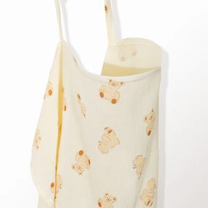 아기 모유 수유를위한 모슬린 간호 커버 여성용 아치 넥 라인으로 모유 수유 커버 간호 앞치마 유모차 커버