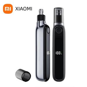 2024 XIAOMI 전기 코 헤어 트리머 코 MJYB01 용 양날 블레이드 트리머가있는 지능형 LED 디지털 디스플레이