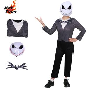 아동용 악몽 잭 스켈링턴 코스프레 코스튬 잭 마스크 전 코스튬 바디 수트 남아 여아 크리스마스 할로윈 세트