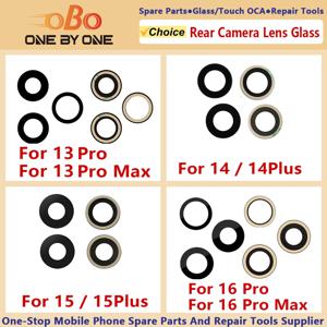 iPhone 13 14 15 16 PLUS PRO MAX 미니 렌즈 유리(사전 설치된 접착제 교체 포함)용 후면 후면 카메라 렌즈 유리