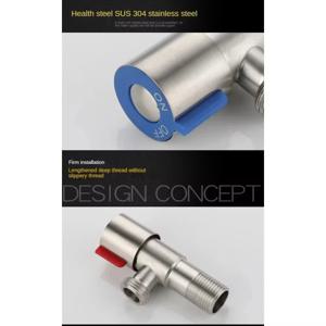 욕실 분지 싱크 수도꼭지 도청 각도 스톱 밸브 황동 블랙 마감 G1/2 