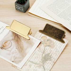 레트로 금속 바인더 클립, 접이식 메모, 편지 파일, 종이 클립, 바인딩 고정 클립, 사무실 학교 문구, 85mm, 1 개