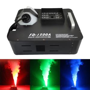 1500W 안개 연기 기계 DMX RGB 24LED 무대 조명 효과 수직 분무기 원격 안개 기계