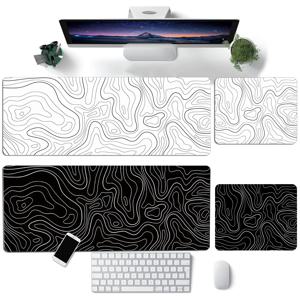 1PC 대형 마우스 패드, 사무용 게임 테이블 매트, 작업, 게임 및 사무실용 미끄럼 방지 고무 베이스 세척 가능 마우스 패드