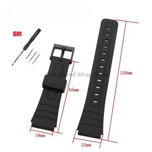 카시오 W800H A158/168 AE1200/1300 F91W F84 시계 밴드 남성 여성 팔찌 액세서리에 대 한 12/14/16/18/20/22mm 실리콘 고무 스트랩