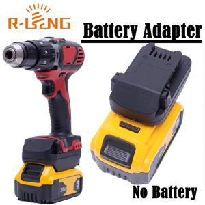 DeWalt 18V 리튬 이온용 배터리 변환기 어댑터 - 밀워키 18V 전원 무선 도구(LED 조명 및 USB 포함)(배터리 없음)