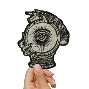 1PC 비주얼 눈 신비한 수 놓은 패치 아이언 의류 모자 가방 자켓에 대한 패치에 바느질 뜨거운 접착제와 DIY 선물 배지