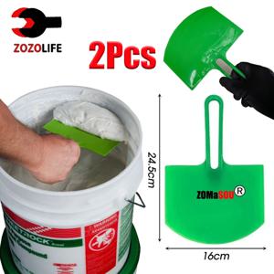 1/2Pcs 곡선 버킷 특종 스크레이퍼 스패클 페인트 퍼티 나이프 마른 벽에서 나온 마무리 석고 긁기 데칼 패치 건설 도구