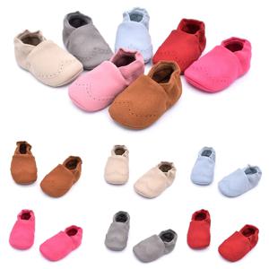 부드러운 가죽 아기 신발, 아기 첫 워커, 미끄럼 방지, 캐주얼 유아 아기 침대 신발, 18 개월 남아 여아