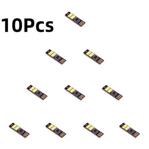 휴대용 미니 5730 USB 6LED SMD 조명 5V 터치 센서, 조절 가능한 디밍 야간 조명, 웜 화이트 라이트 옵션, 10 개, 5 개, 1 개