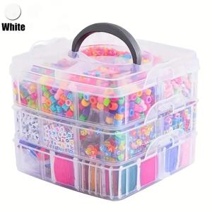 DIY 수제 공예품 재봉 도구, 3 층 4/5 층 조절식 보관함, 쌓을 수 있는 분류 상자, 다기능 상자, 쥬얼리 비즈