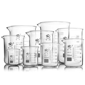 1세트 실험실 붕규산 유리 비커 모든 크기 화학 실험 실험실 장비 모든 크기