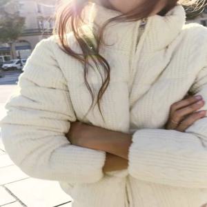 여성용 와이드 웨이스트 베이지 버건디 패딩 코트, 우아한 하이 퀄리티 니트, 두꺼운 따뜻한 재킷 파카, 럭셔리 겨울