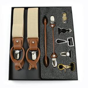 Deepeel 성인 남성용 멜빵 3/6 클립 하네스, 남성용 패션 서스펜더, 바지 DIY 탄성 교정기, 남성 조크스트랩, 3.5x125cm