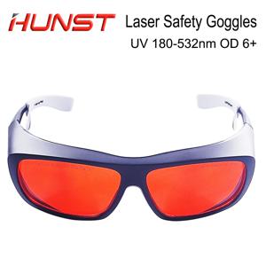 HUNST OD 6+ 전문 레이저 안경 355nm UV 레이저 450nm 블루 레이저 및 520nm 532nm 녹색 레이저용 보호 고글