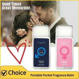 휴대용 포켓 향수 밤 남성과 여성 바디 페로몬 향수 솔리드 밤 오래 지속되는 향수 라이트 향수 밤