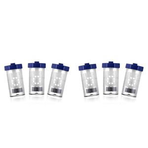 ABQR 6 조각 과산화수소 콘택트 렌즈 케이스 클리너, 눈 공막 콘택트 렌즈 뻣뻣한 클립 와셔 기계, 휴대용