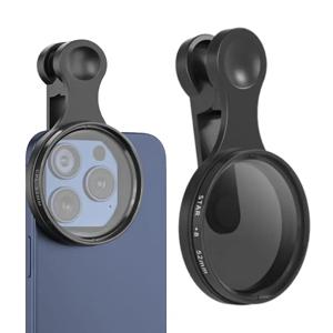 범용 전화 카메라 편광 렌즈 회전식 디자인 전문 클립 전화 카메라 렌즈 부착