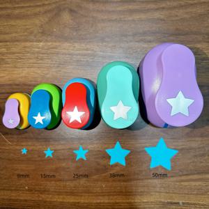 1PCS(0.8cm,1.5cm,2.5cm,3.8cm,5cm) 별 모양 공예 펀치 세트 어린이 수동 DIY 구멍 펀치 papel de 스크랩북 펀치
