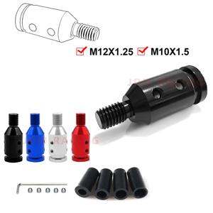 M10x1.5 또는 M12x1.25 알루미늄 합금 범용 자동차 수동 기어 변속 노브 어댑터 나사, 대부분의 BMW 혼다 변속 노브 어댑터에 적합
