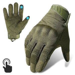 전술 장갑 남자 터치 스크린 사이클링 장갑 스포츠 야외 오토바이 타기 자전거 러닝 페인트 볼 장갑