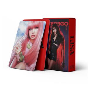 55 Pcs BP LISA Alter Ego 앨범 연예인 팬 컬렉션 카드 엽서 포토 카드 LOMOCard 문화 및 창의적 제품