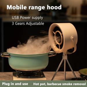 데스크탑 미니 범위 후드 대형 흡입 홈 레스토랑 냄비 바베큐 탈취 연기 청정기 휴대용 연기 배기 기계