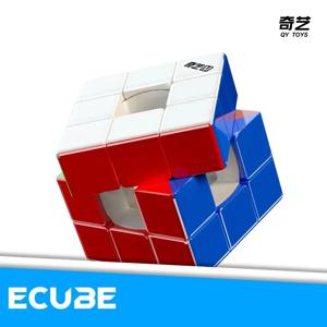 [ECube] QiYi 레이싱 보이드 큐브 할로우 3x3x3 큐브 매직 스피드 큐브 스티커가 없는 전문 Fidget 장난감 보이드 큐브 Cubo 매직 퍼즐
