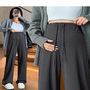 새로운 출산 바지 봄과 가을 여름 몸집이 작은 유아 Drawstring 스트레이트 바지 넓은 다리 바지 바지 출산 착용