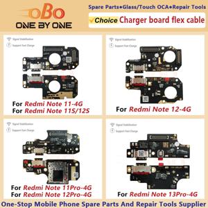 Redmi Note 11 11S 12 12S 13 PRO 4G 5G 충전기 포트 커넥터 플렉스 케이블 수리 부품 (1PC) 용 USB 충전 도크 보드