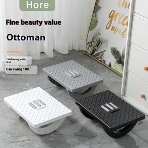 책상 발판 아래 휴대성 발 받침대 마사지 롤러가있는 인체 공학적 발 의자 홈 오피스 작업을위한 발 받침대 빠른 선박