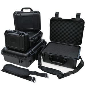 사전 절단된 스펀지와 단일 크로스바디 스트랩이 포함된 장비 하드 케이스, 카메라 사진용 안전 도구 상자 휴대용 케이스 여행가방