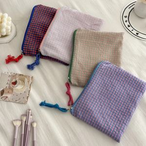 패션 간단한 메쉬 여성 화장품 핸드백 주머니 대용량 여행 주최자 메이크업 가방 미니 립스틱 메이크업 보관 가방