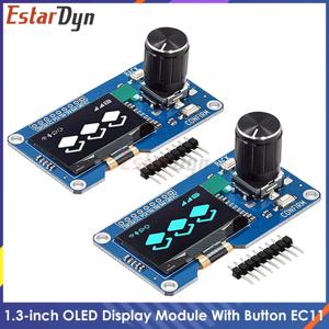 에스타딘 1.3인치 OLED 모듈 SH1116 드라이브 / EC11 인코더 |   화이트/블루 디스플레이 |   I2C 인터페이스 |   아두이노 DIY 프로젝트용 HD 스크린