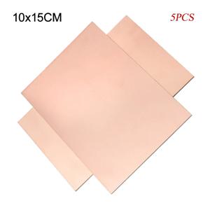 5PCS 10x15CM FR-4 유리 섬유 구리 클래드 라미네이트 보드 10*15CM PCB 양면 DIY 인쇄 프로토 타입 회로 기판