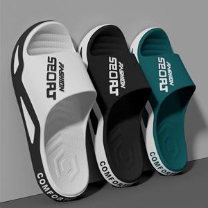 고품질 남성 여름 패션 두꺼운 단독 샌들, 바이러스 해변 풀 슬라이드, 미끄럼 방지 욕실 슬리퍼, 유행 남성 스포츠 신발