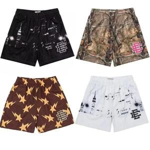 EE Eric Emanuel 남성 비치 보드 반바지 피트니스 훈련 운동 스포츠 짧은 바지 여름 체육관 조깅 메쉬 캐주얼 반바지