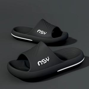 트렌디 한 남성 플랫폼 슬리퍼 여름 홈 신발 EVA 두꺼운 바닥 야외 부드러운 미끄럼 방지 편안한 해변 산책 샌들 야외