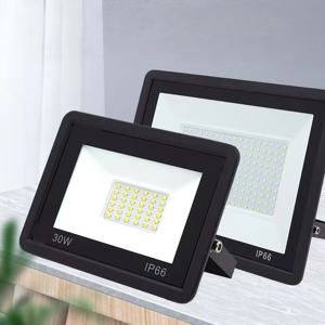 LED 투광 조명 야외 방수 AC110V AC220V 10-300W 안뜰 공장 광고 스포트라이트 건설 현장 프로브 조명
