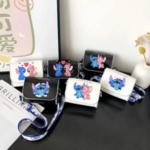 애니메이션 카와이 러브 스티치&릴로 크로스백 여성 명품 브랜드 가방 고품질 미니 디자이너 가방 선물용